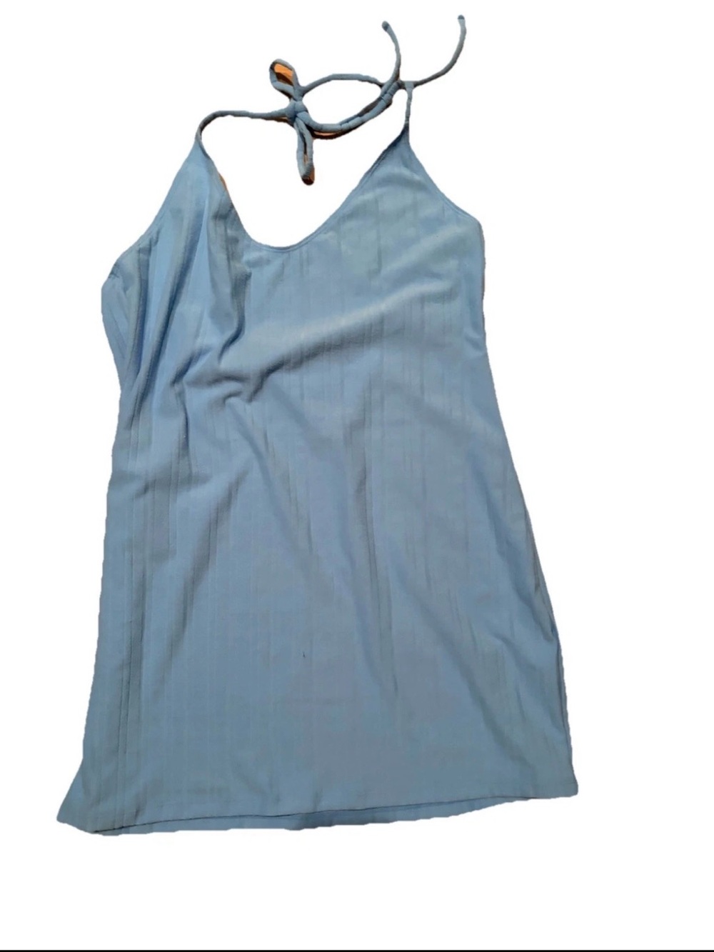 Bundle 3/$15 wild fable Light Blue Mini flowy Dress with Halter Tie
